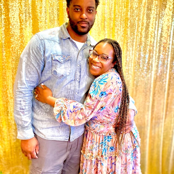 Floral Mini Flare Open Zip Back Dress - Picture 5 of 5